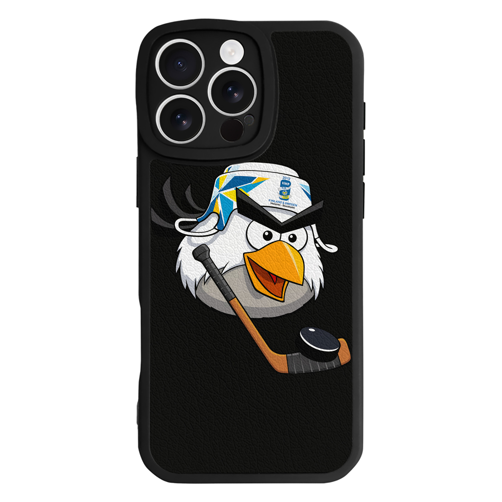 （画像用） Angry Birds アングリーバード 【iPhone 16シリーズ対応】シリコンスマホケース（レザー調） 材質：シリコン